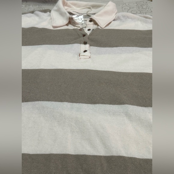 NWT We The Free Taylee Striped Polo S Neutral Combo - Picture 8 of 10